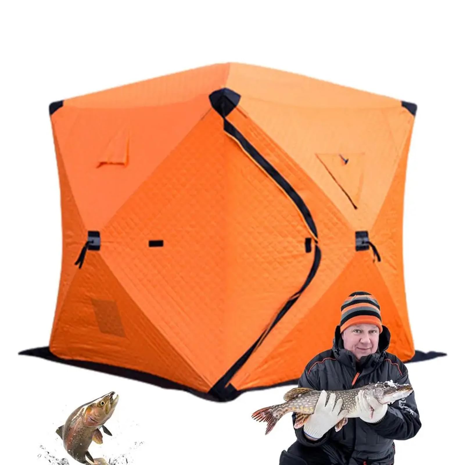 Amazon.com: FDFDF Insulated Ice Shanty 3-4 Person Portable Ice